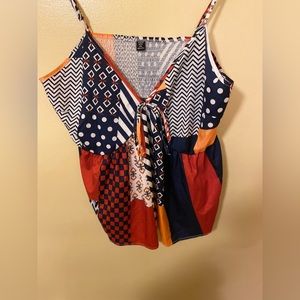 Women’s Plus Multi Colored Shein Tank Top